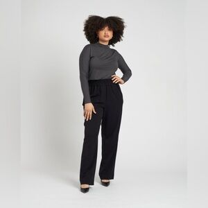 New UNIVERSAL STANDARD SZ 10/12 PULLON BLACK PANTS